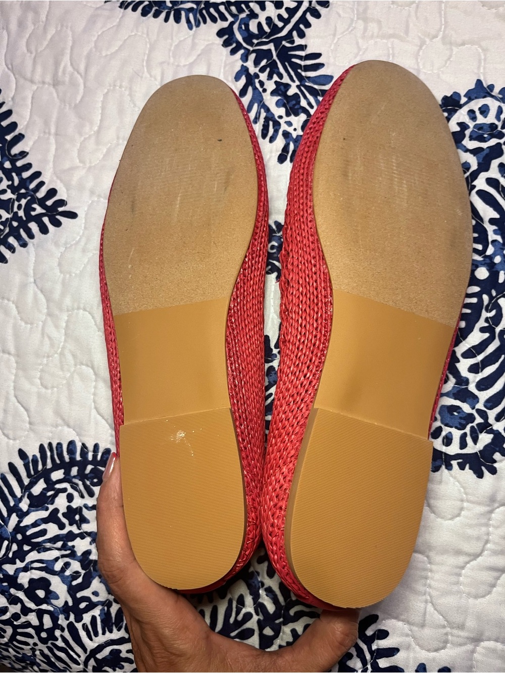 Monroe Weave Red Rose Slip-On Flat - Picture 8 of 10